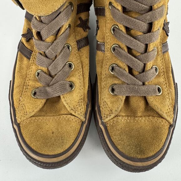 CONVERSE ALL STAR XXHI Brown Boot Fur Suede LEATHER Womens 8.5 Mens 6.5 READ! - Picture 8 of 10